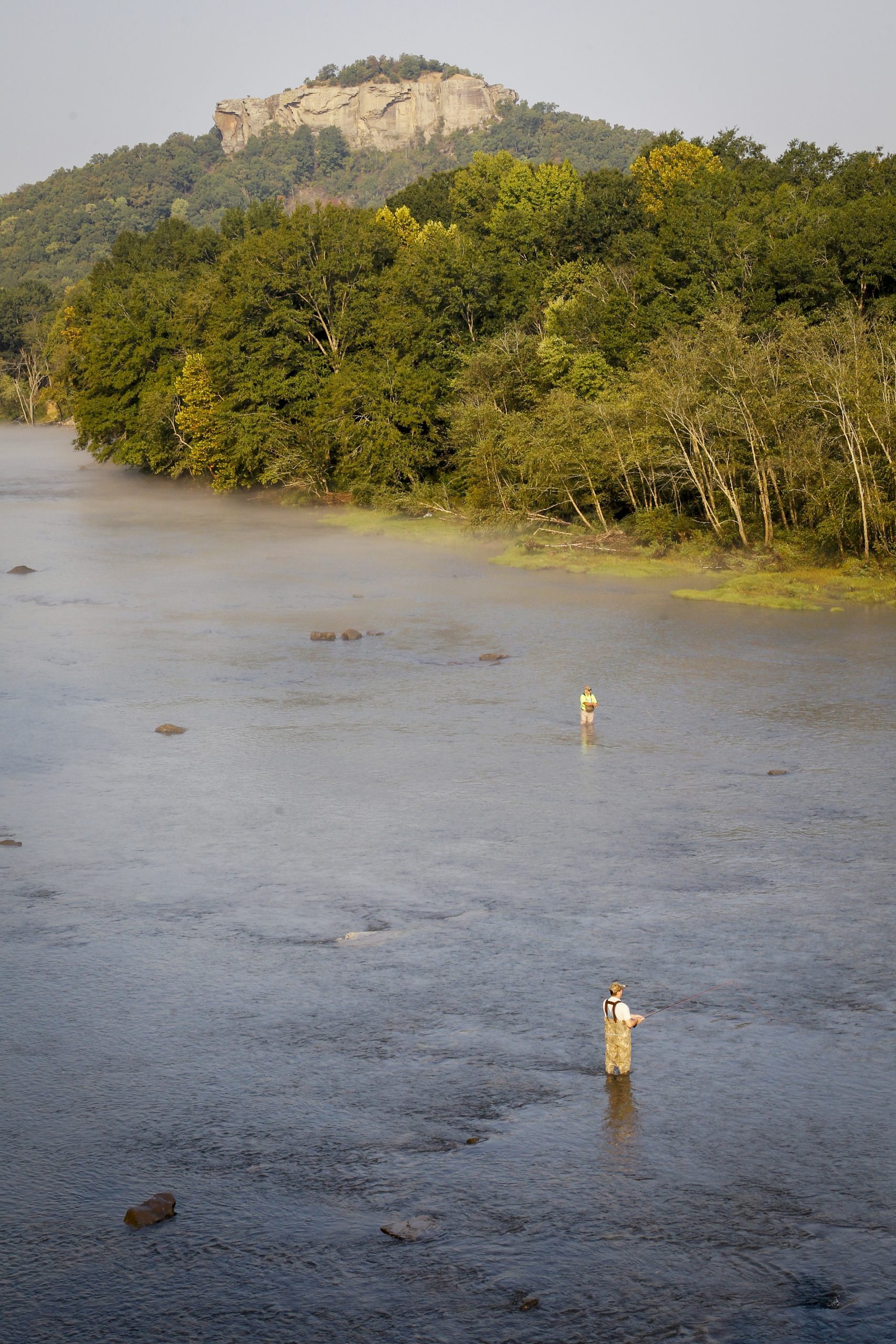 Trout fishing with Wildman and Trey Reid on the Little Red River near Heber Springs, Ark.